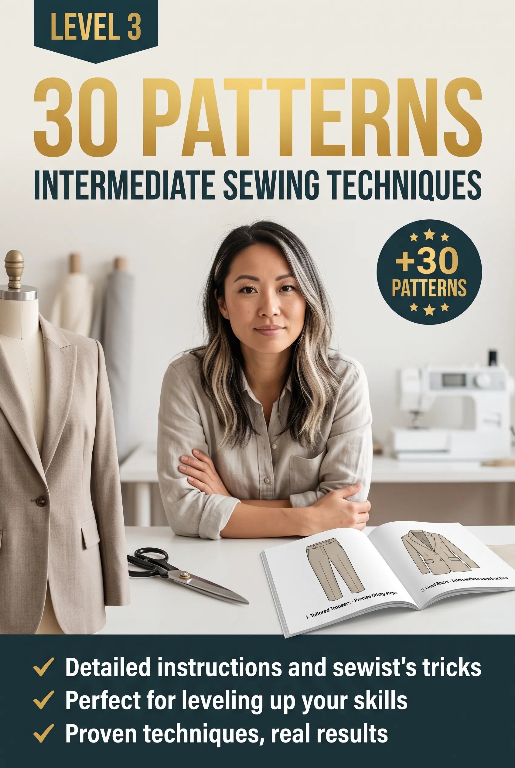 Level 3 – 30 Patterns: Intermediate Sewing Techniques