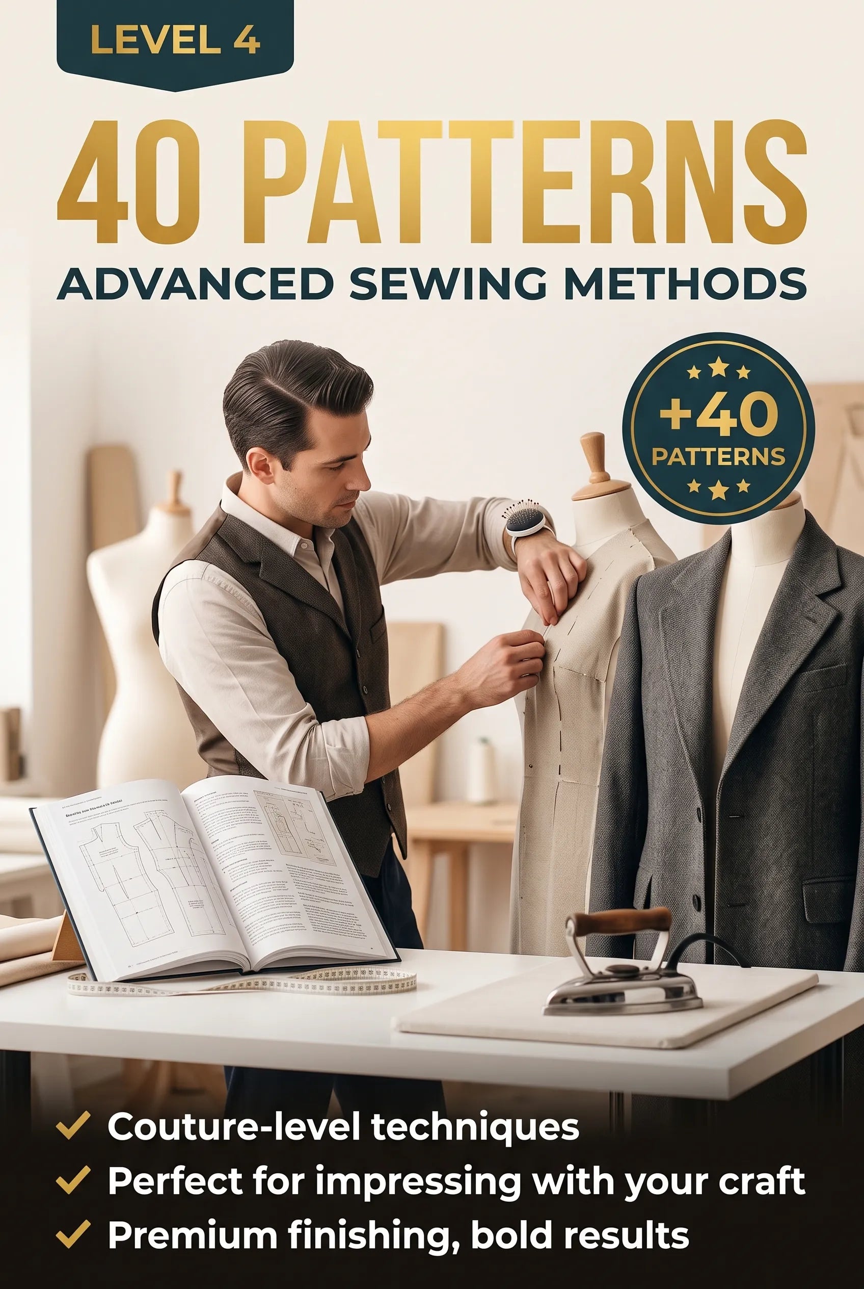 Level 4 – 40 Patterns: Advanced Sewing Methods